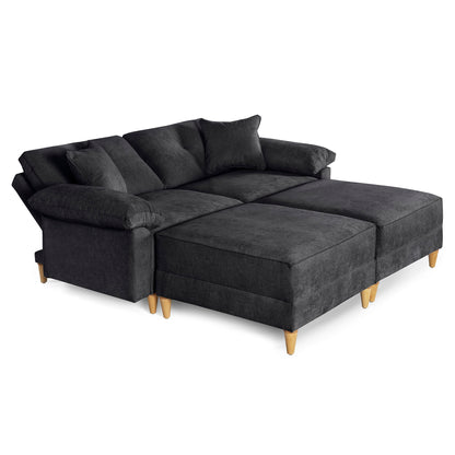 Sala Modular Maristella de 4 modulos Color Negro