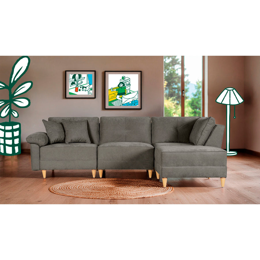 Sala Modular Maristella de 4 modulos Color Oxford