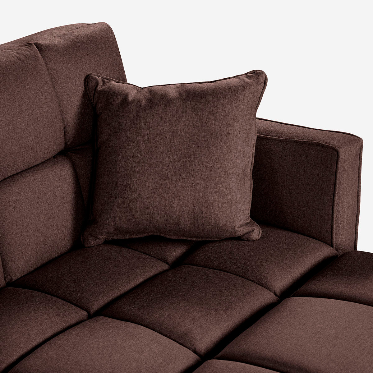 Sofá Cama + Taburete Mykolo Color Chocolate