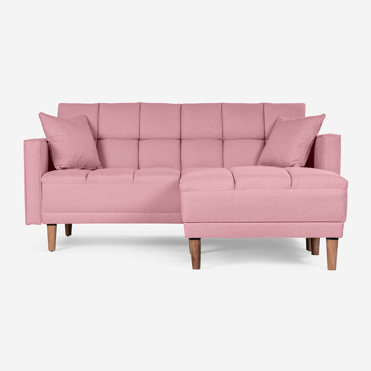 Sofá Cama + Taburete Mykolo Color Rosa