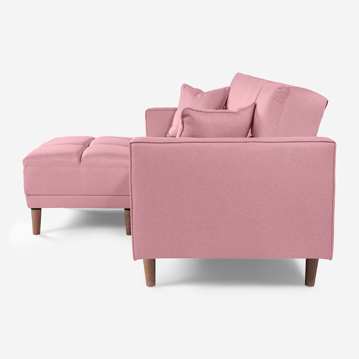 Sofá Cama + Taburete Mykolo Color Rosa
