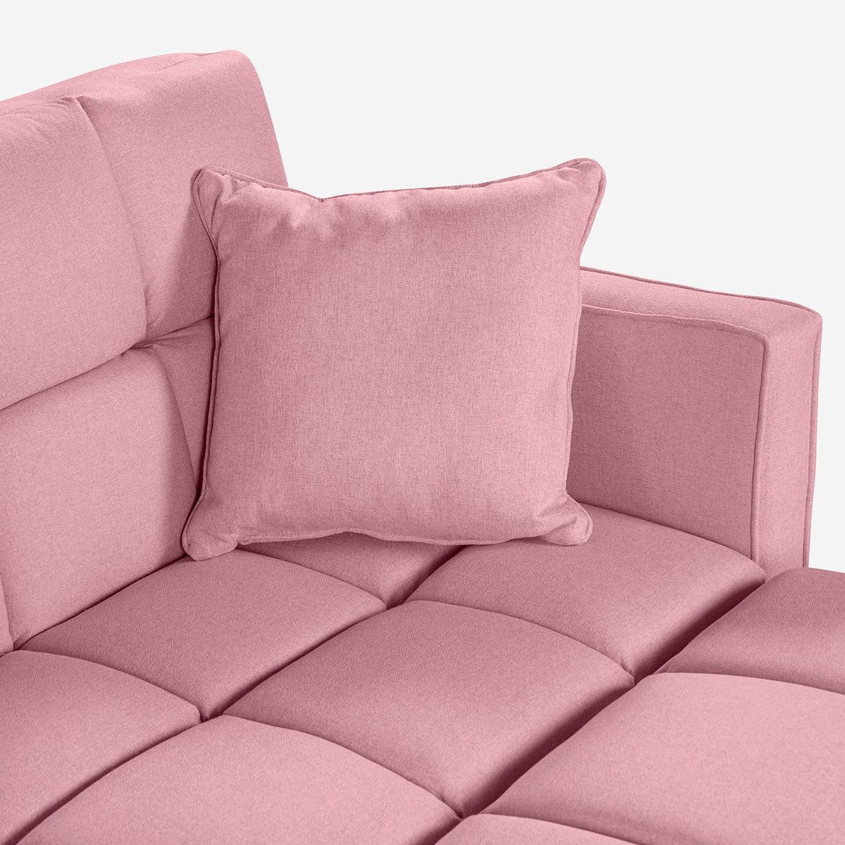 Sofá Cama + Taburete Mykolo Color Rosa