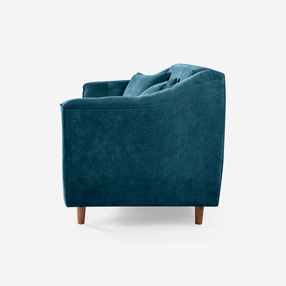 Sofá Love Seat Makora Neroli Olivo Terciopelo De 2 Plazas - Outlet
