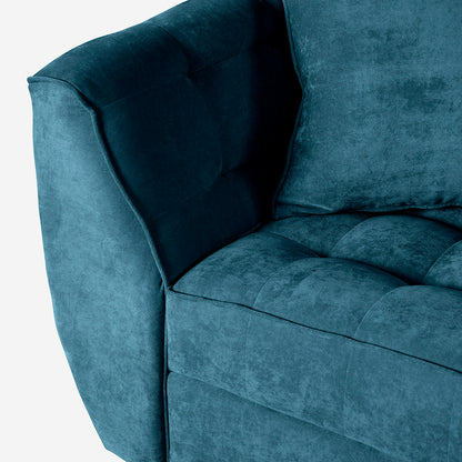 Sofá Love Seat Makora Neroli Olivo Terciopelo De 2 Plazas - Outlet