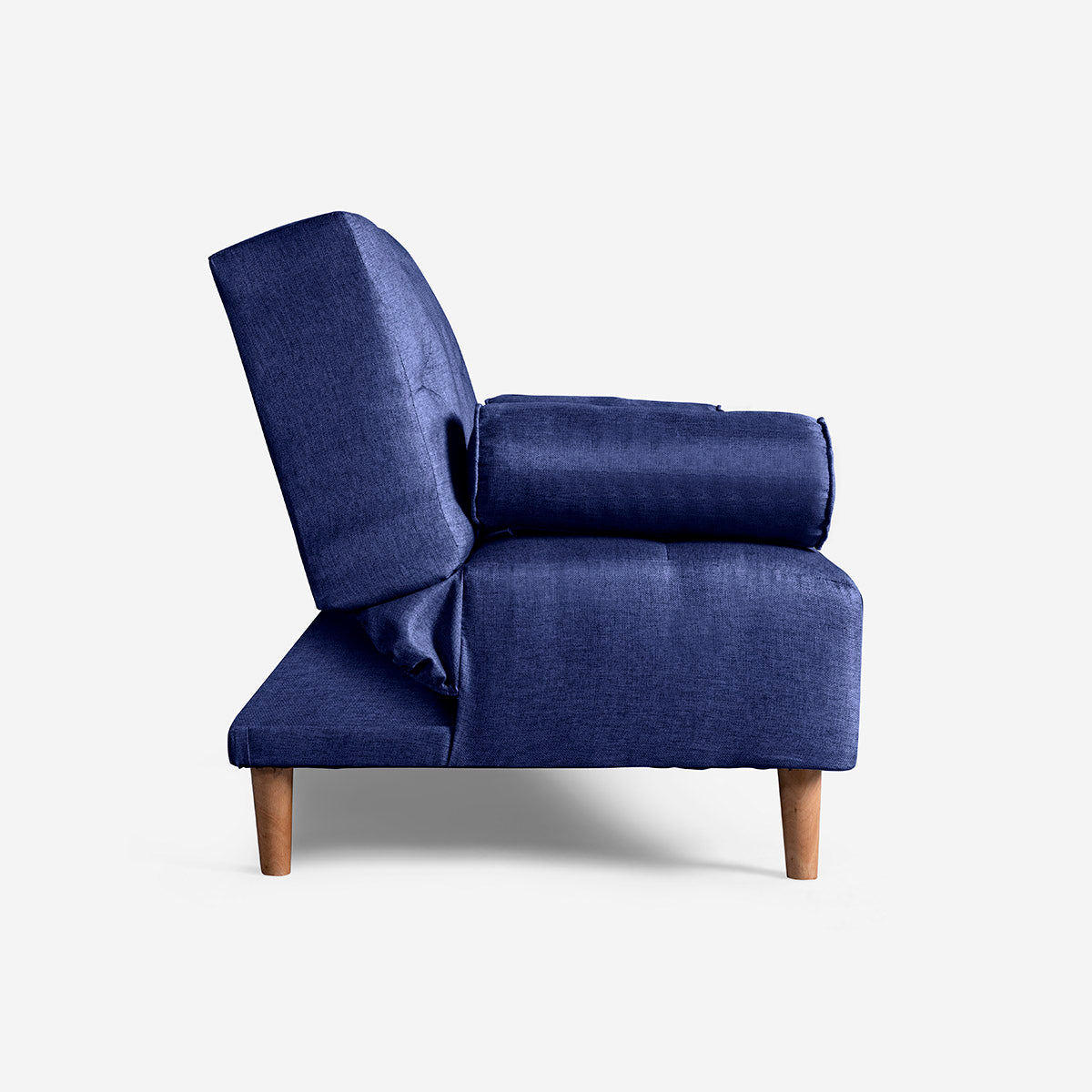 Sofá Cama Makora Paccino Azul Lino De 2 Plazas Con Portavasos - Outlet