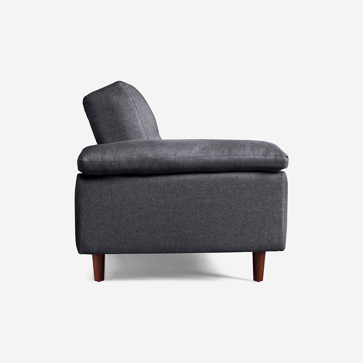 Sofá Cama Makora Presley Gris Oxford Lino De 3 Plazas Con Portavasos - Outlet