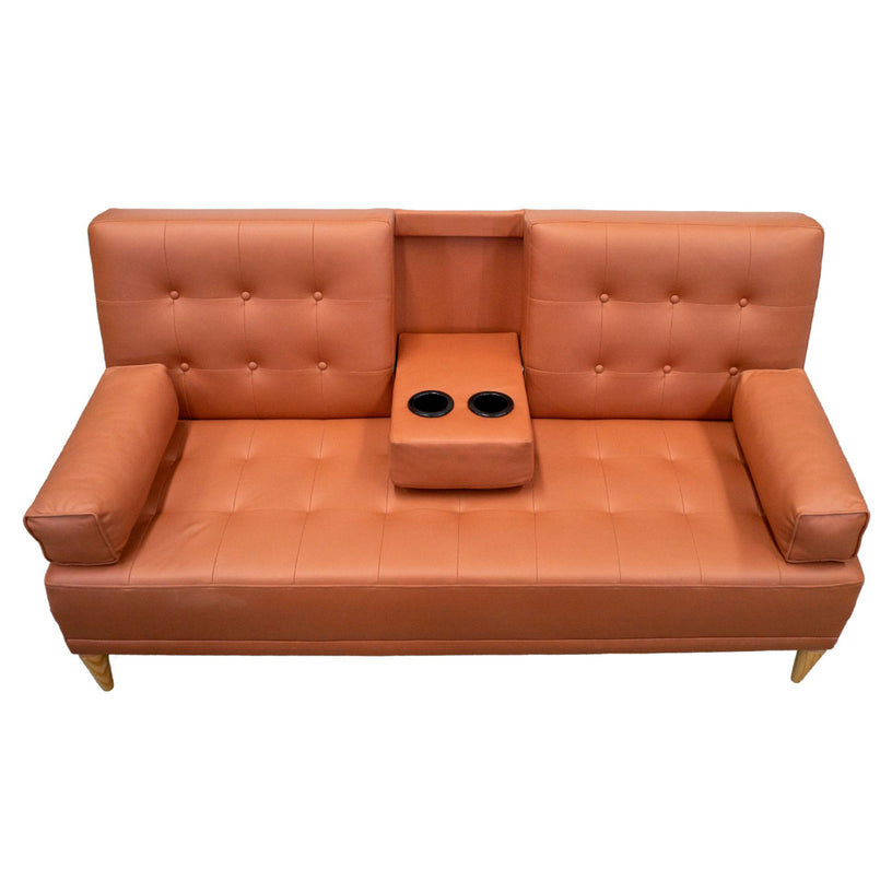 Sofá Cama Queen Vinipiel Café