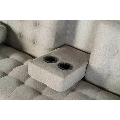 Sofá cama Queen Color Gris Claro