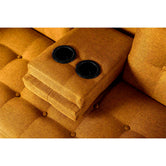 Sofá cama Queen Color Mostaza