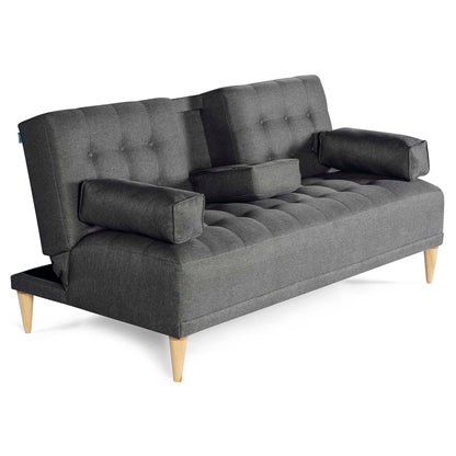 Sofá Cama Queen Color Gris Oxford