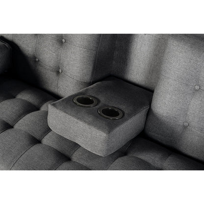 Sofá Cama Queen Color Gris Oxford