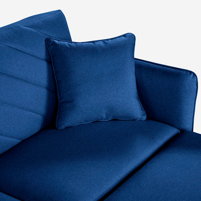 Sofá Cama + Taburete Ritz Azul