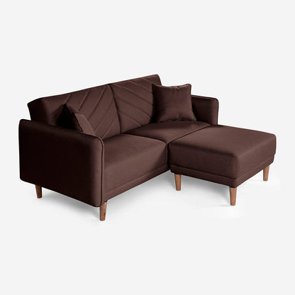 Sofá Cama + Taburete Ritz Chocolate