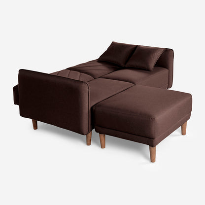 Sofá Cama + Taburete Ritz Chocolate