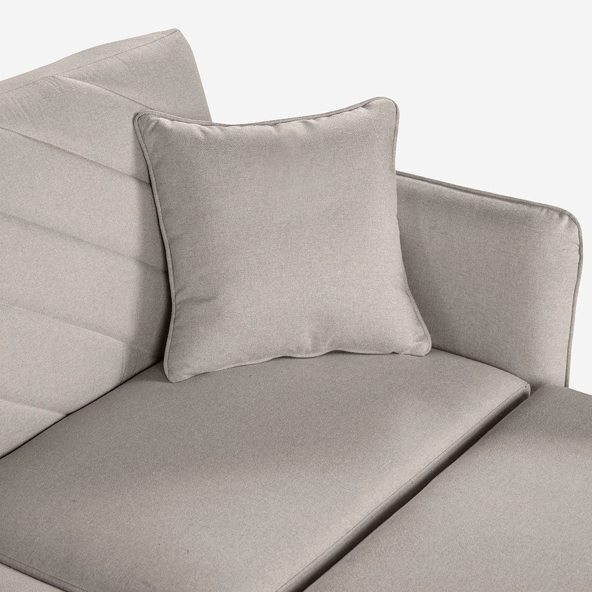 Sofá Cama + Taburete Ritz Gris Claro