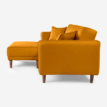 Sofá Cama + Taburete Ritz Mostaza