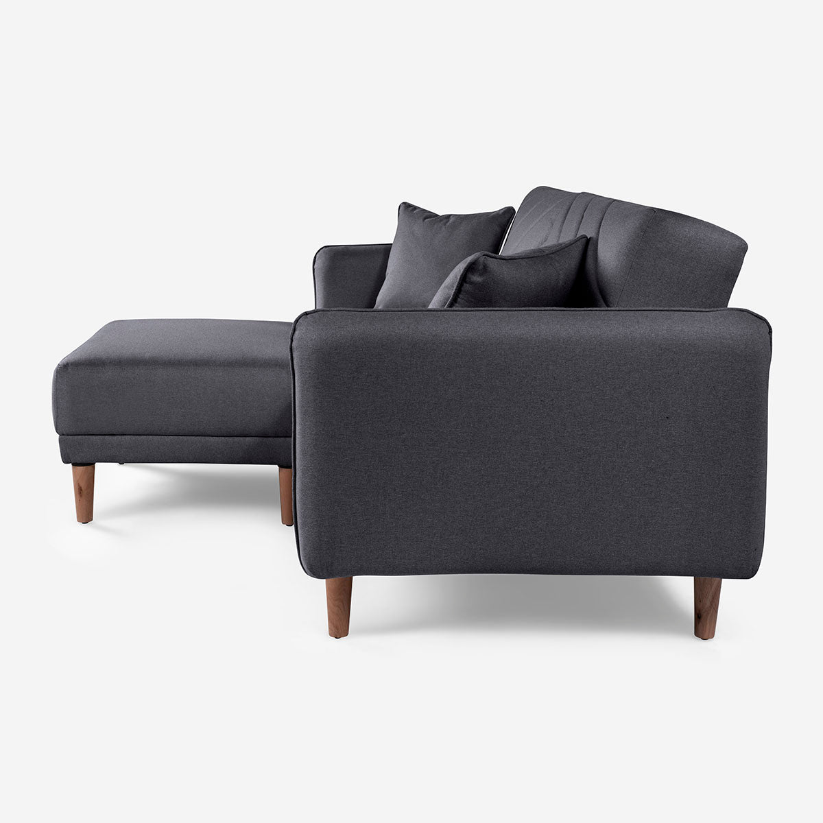 Sofá Cama + Taburete Ritz Gris Oxford