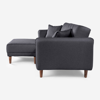Sofá Cama + Taburete Ritz Gris Oxford