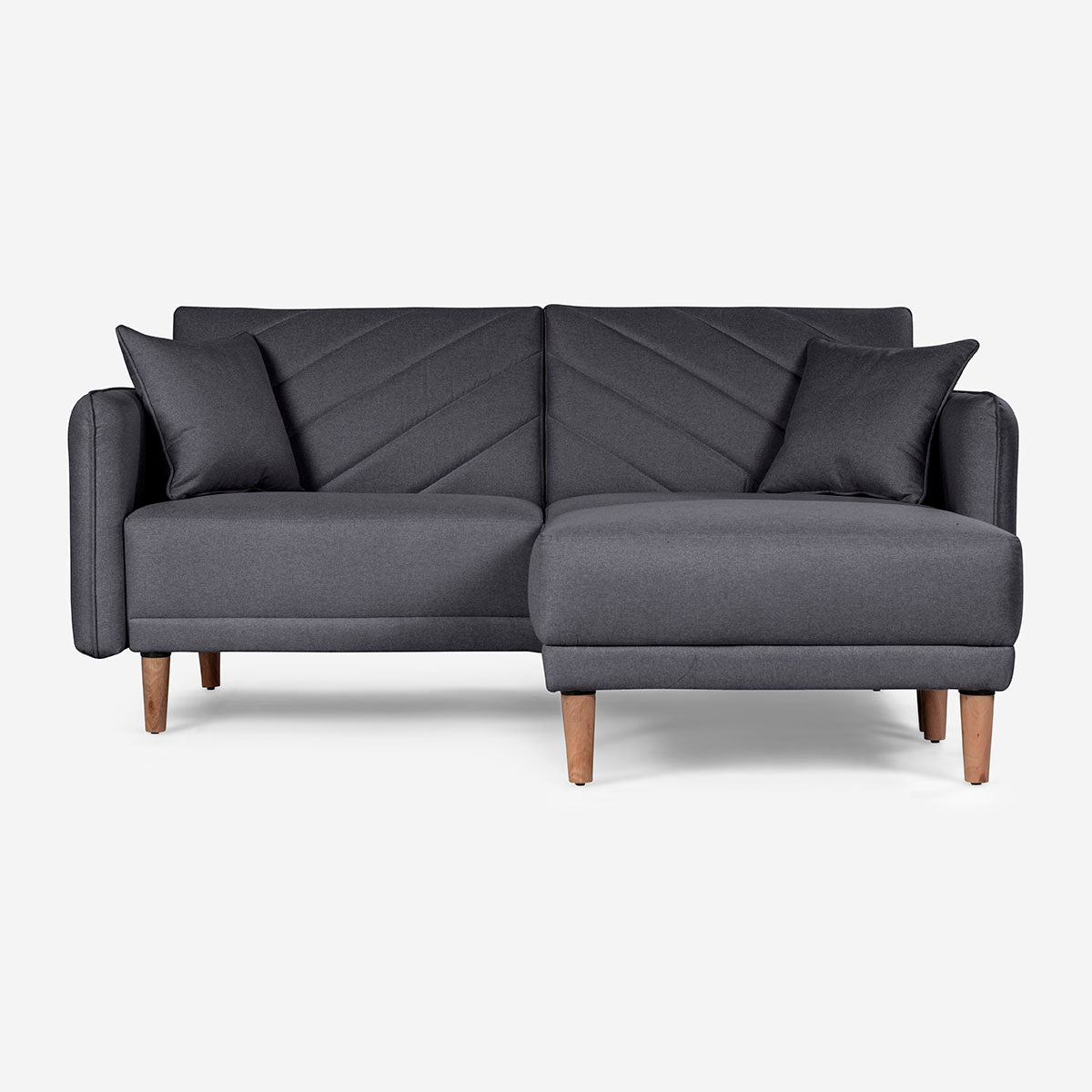 Sofá Cama + Taburete Ritz Gris Oxford