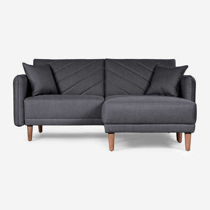 Sofá Cama + Taburete Ritz Gris Oxford