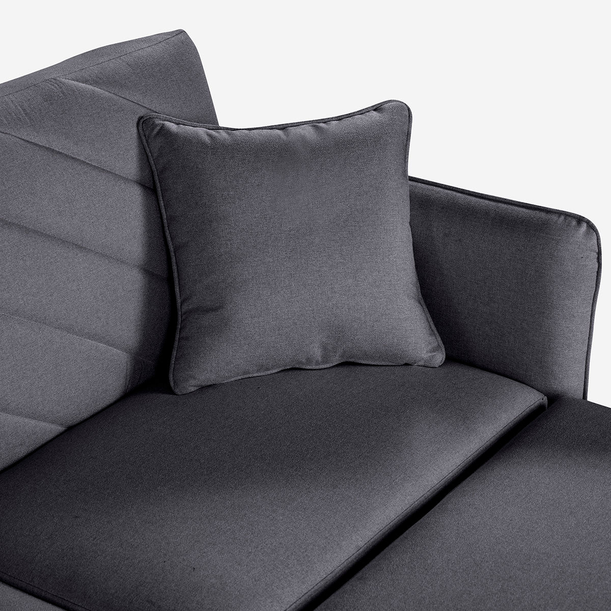 Sofá Cama + Taburete Ritz Gris Oxford