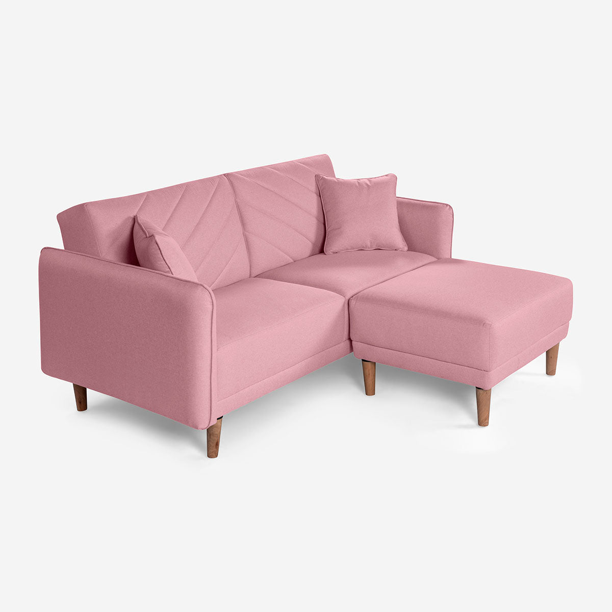 Sofá Cama + Taburete Ritz Palo de Rosa
