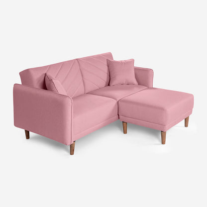 Sofá Cama + Taburete Ritz Palo de Rosa