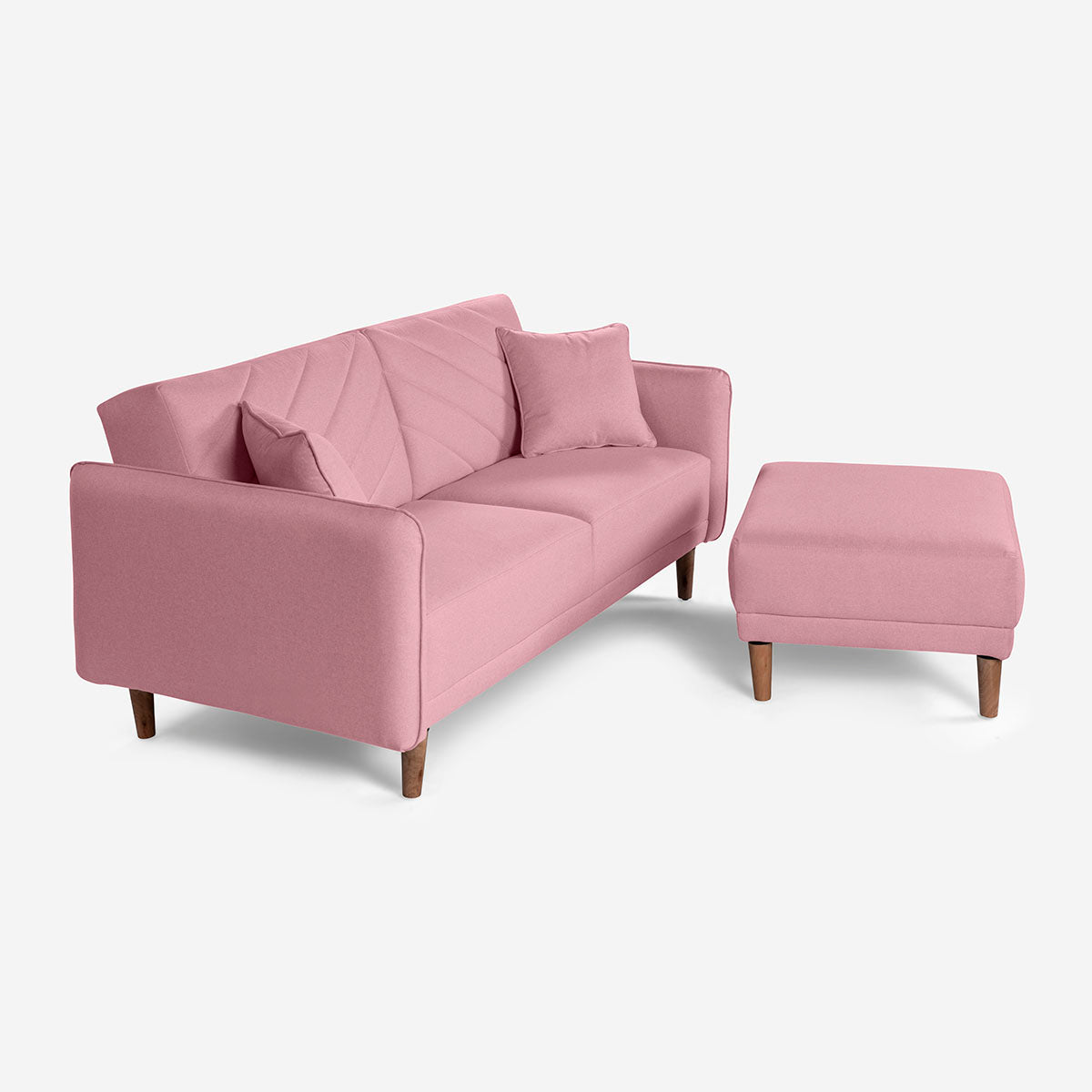Sofá Cama + Taburete Ritz Palo de Rosa