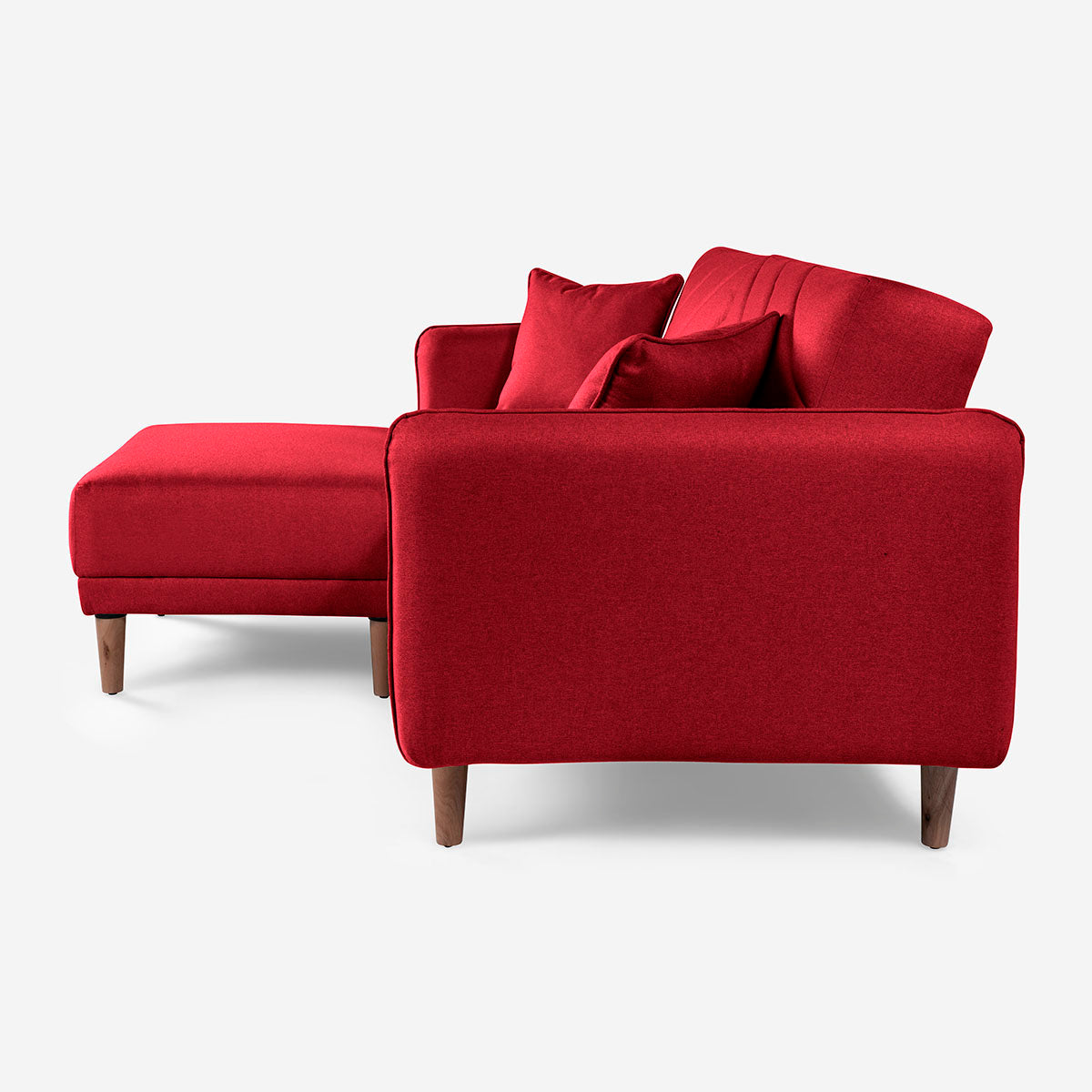 Sofá Cama + Taburete Ritz Rojo