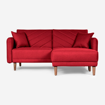 Sofá Cama + Taburete Ritz Rojo