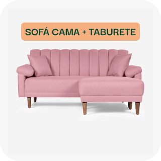 Sofá Cama + Taburete
