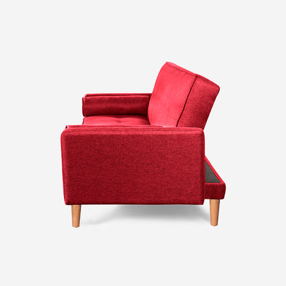 Sofá Cama Sabella Color Rojo - Outlet