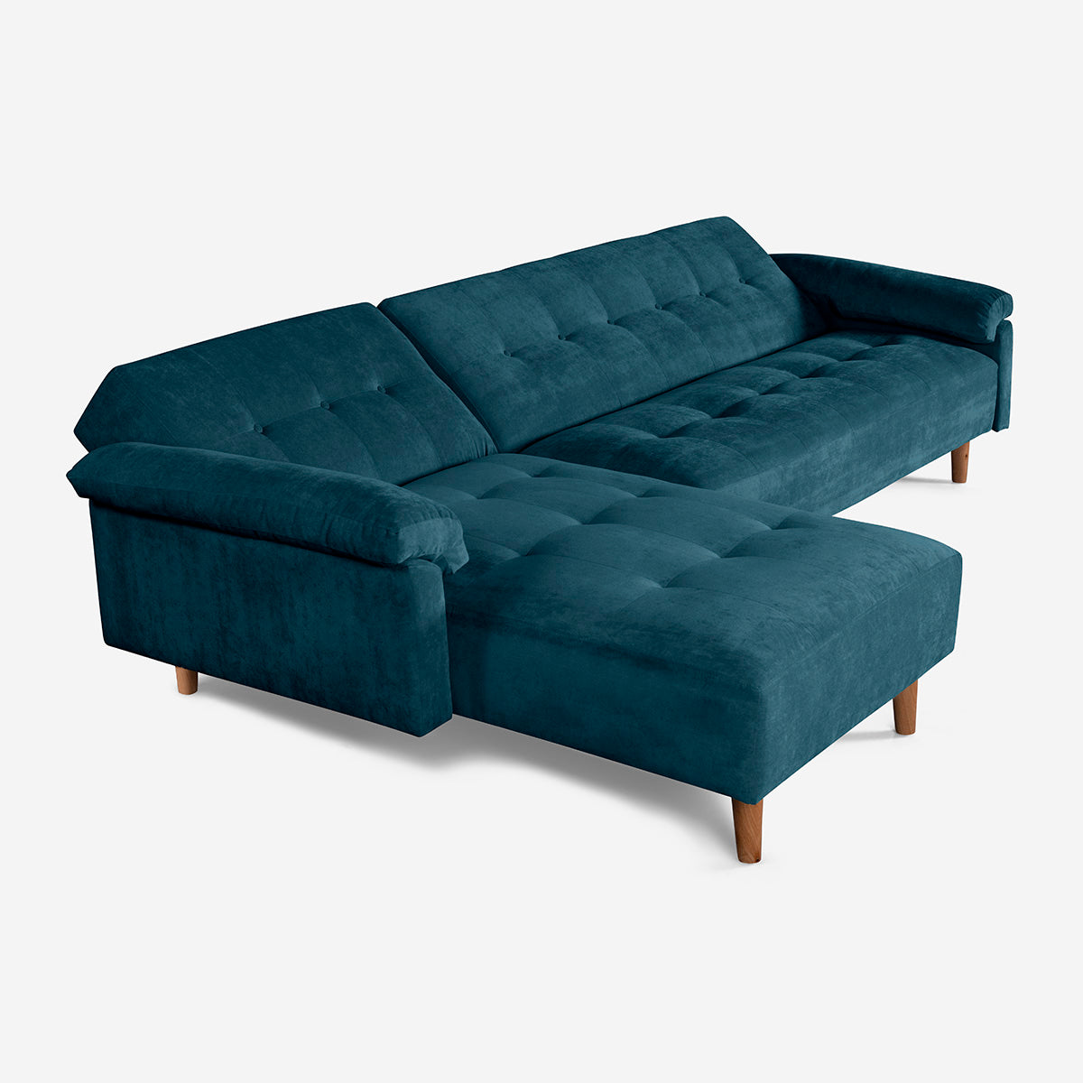 Sala Modular Makora Baily Olivo Terciopelo De 3 Plazas - Outlet