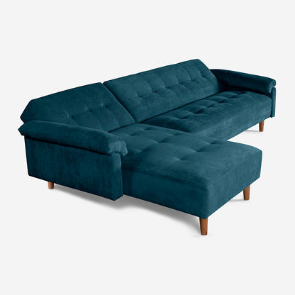 Sala Modular Makora Baily Olivo Terciopelo De 3 Plazas - Outlet