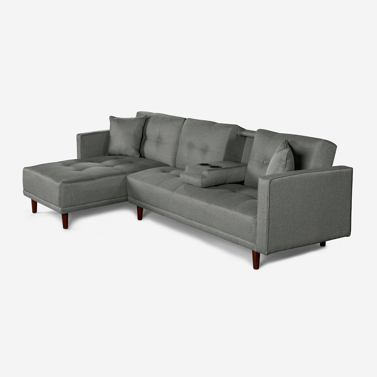 Sala Modular Harper Color Gris Claro