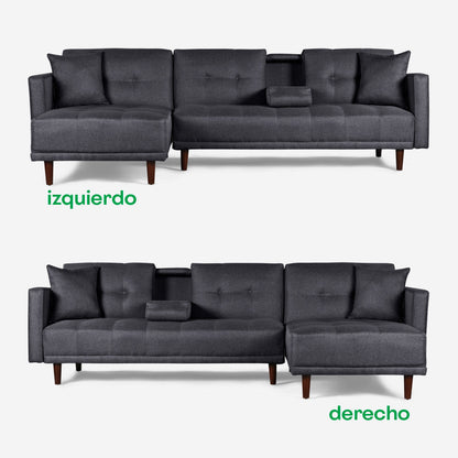 Sala Modular Harper Color Gris Oxford