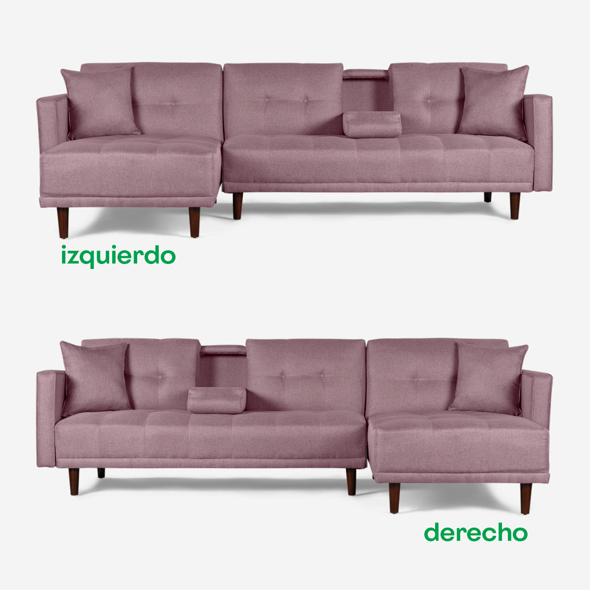 Sala Modular Harper Color Rosa