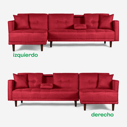 Sala Modular Harper Color Rojo
