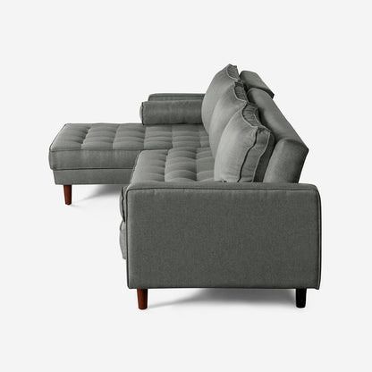 Sala Modular Nadine Color Gris Claro