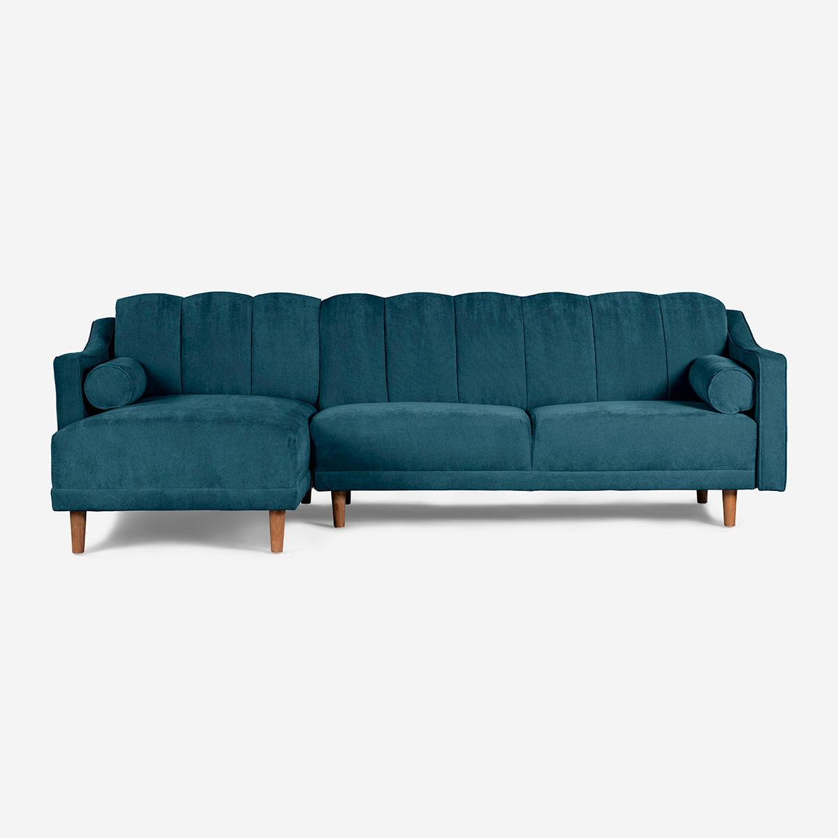 Sala Modular Makora Richman Olivo Terciopelo De 3 Plazas - Outlet