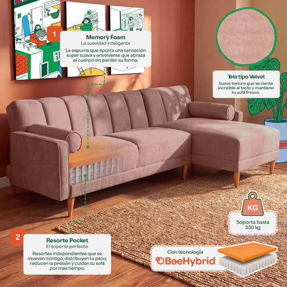 Sala Modular Scotch Rosa