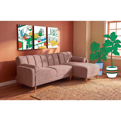 Sala Modular Scotch Rosa