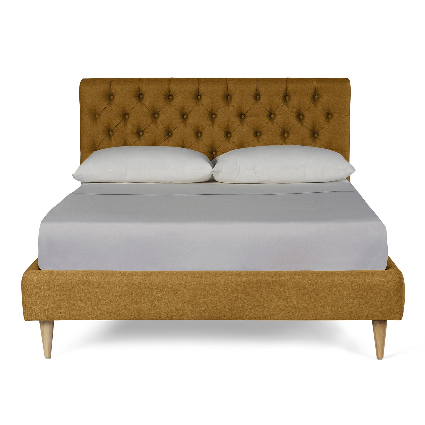 Cama Queen Velaria Mostaza