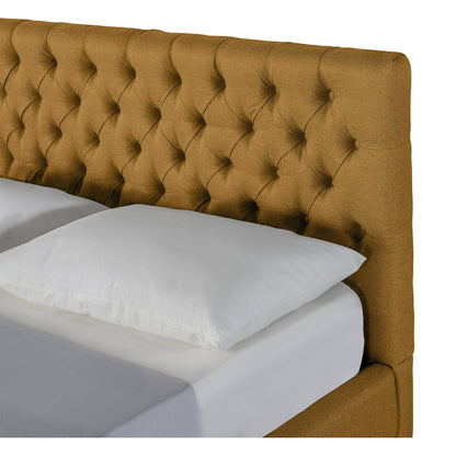 Cama Queen Velaria Mostaza