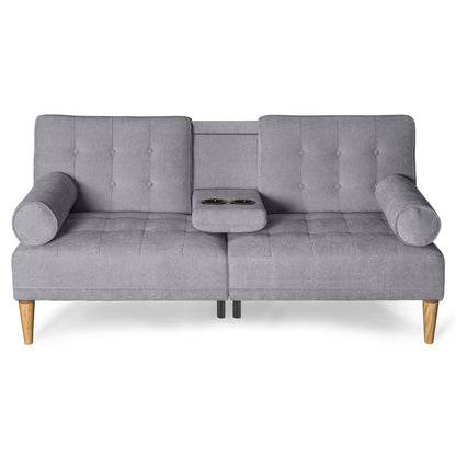 Sofá Cama Zambroni Gris Claro