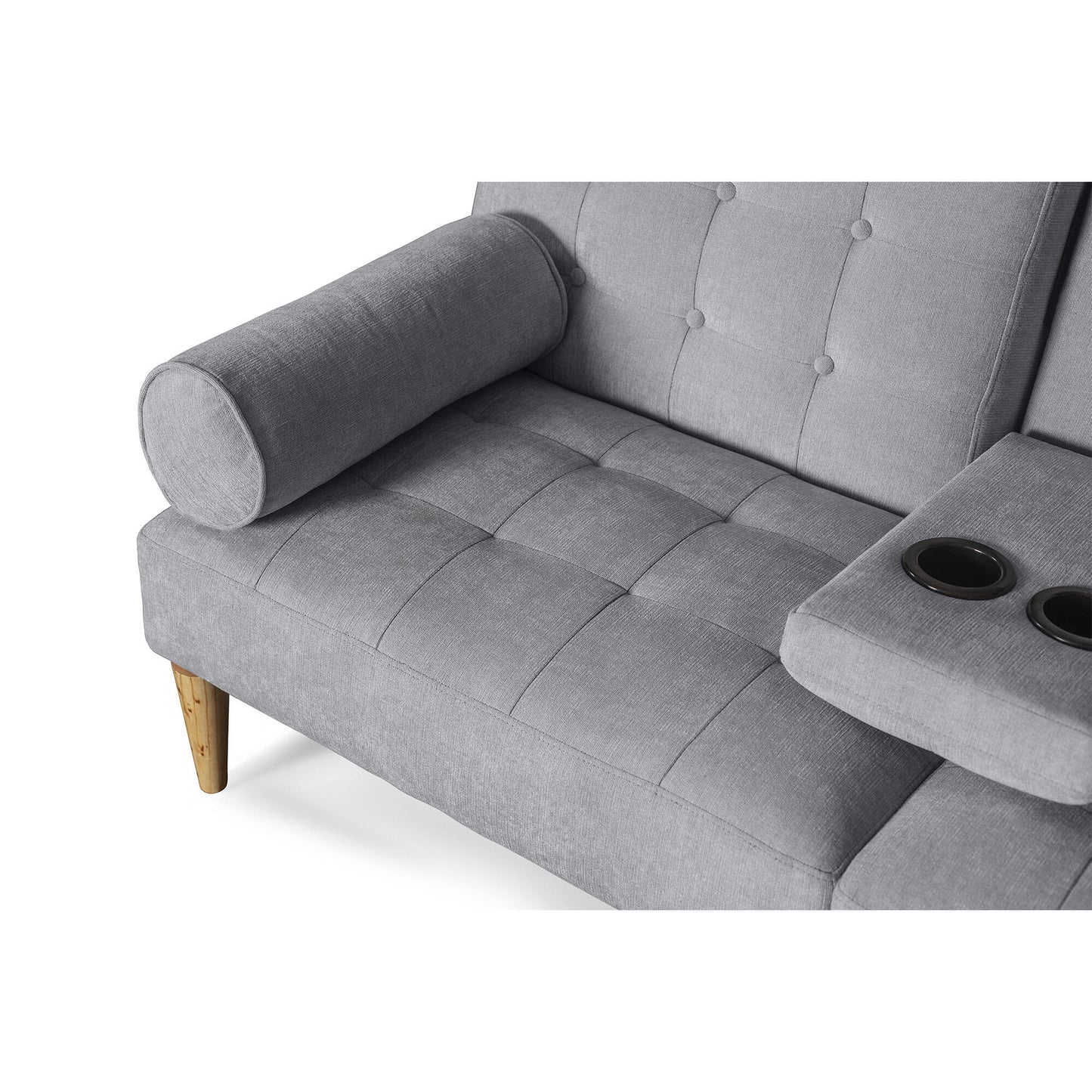 Sofá Cama Zambroni Gris Claro