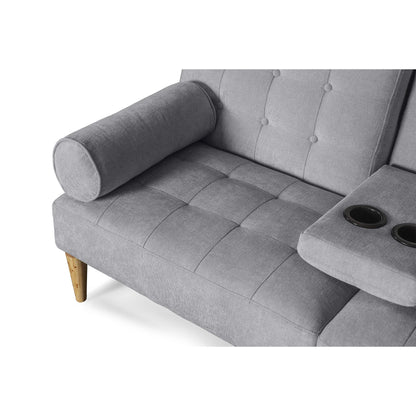 Sofá Cama Zambroni Gris Claro