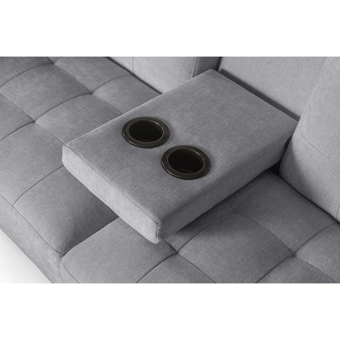 Sofá Cama Zambroni Gris Claro