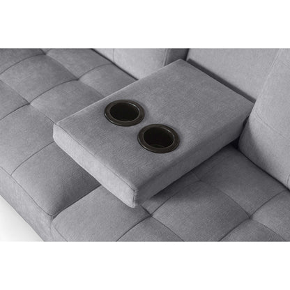 Sofá Cama Zambroni Gris Claro