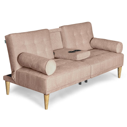 Sofá Cama Zambroni Rosa